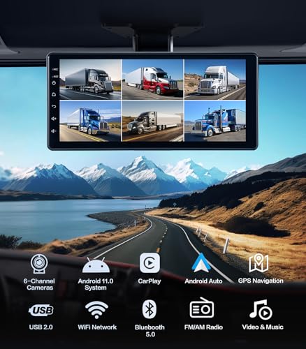 Cámara de tablero de 6 canales 1080P Sistema de cámara de re