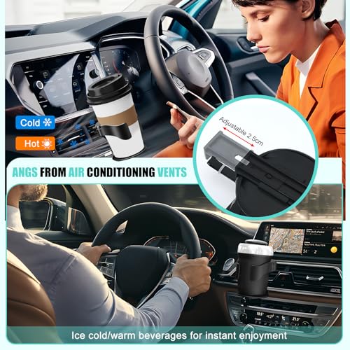2 portavasos para ventilación de aire para automóvil, soport