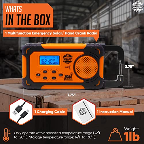 Radio meteorológica NOAA de emergencia con bandas de radio A