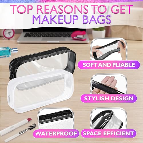 KETAR Estuche cosmético, 2 bolsas pequeñas transparentes, Ju