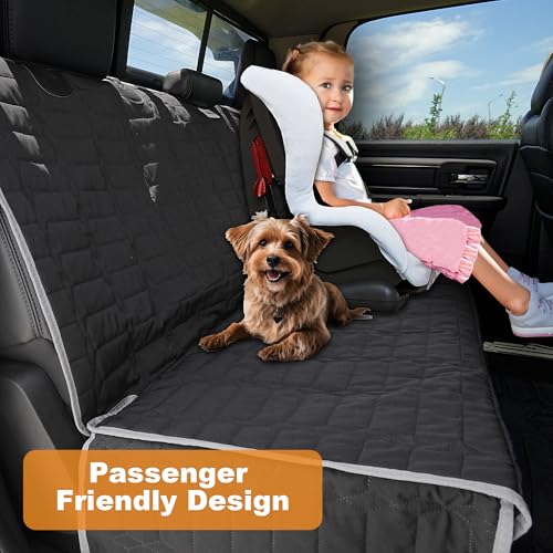Funda de asiento de coche para perro para asiento trasero, f