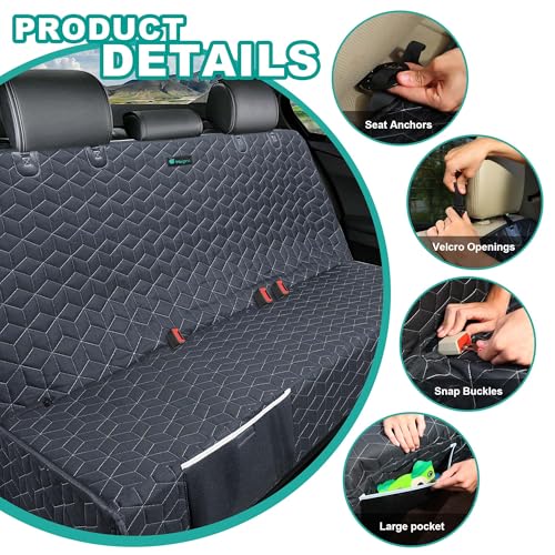 Funda de asiento de automóvil para perro, para asiento trase