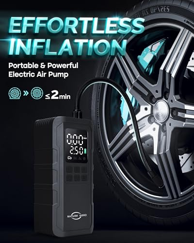 Inflador de neumáticos, compresor de aire portátil, compreso