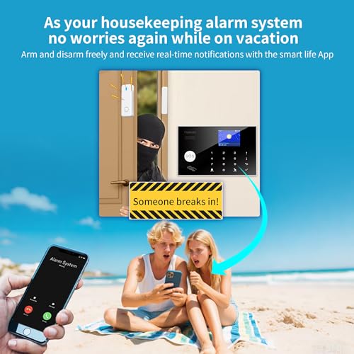 Seguridad de alarma con alerta de aplicación de teléfono, pa