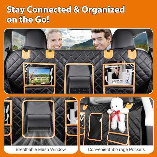 Funda de asiento de automóvil para perro de fondo duro para