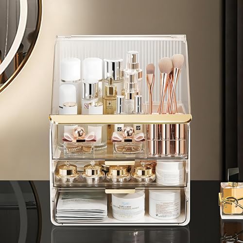 DASITON Organizador de brochas de maquillaje multicapa a pru