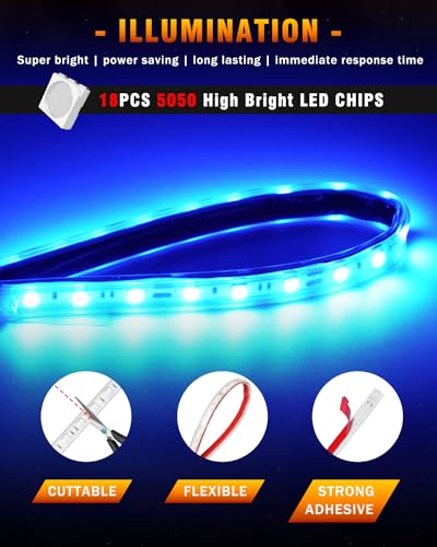 Qasim Tira de luces LED para automóvil, barco, camión, ilumi