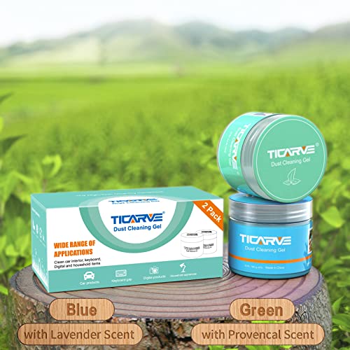 TICARVE Paquete de 2 gel de limpieza para masilla de coche,