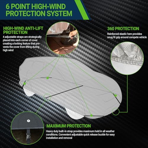 Funda para automóvil, de fibra de carbono, de lujo, protecci