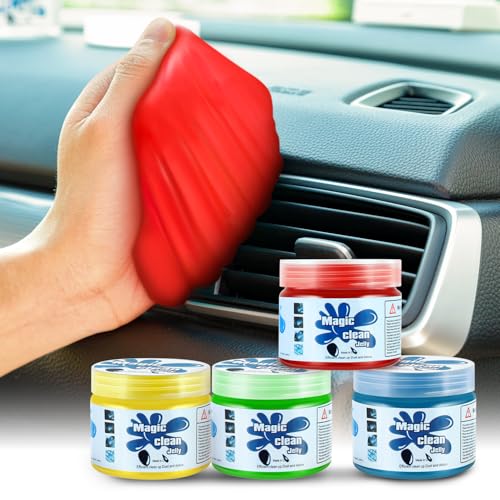 DNA MOTORING Paquete de 4 geles de limpieza de automóvil, he