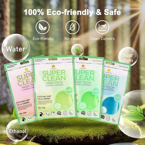 FiveJoy - Gel de limpieza para interior de vehículos, 4 unid