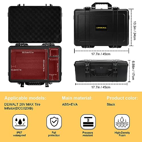 Estuche rígido para compresor de aire compatible con el infl