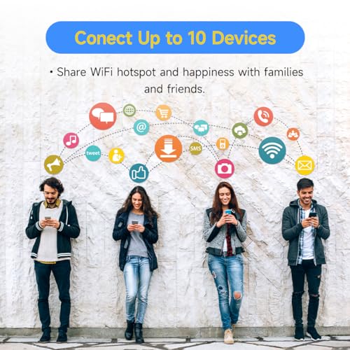 FREEBOT Hotspot móvil 4G LTE con pantalla táctil, enrutador