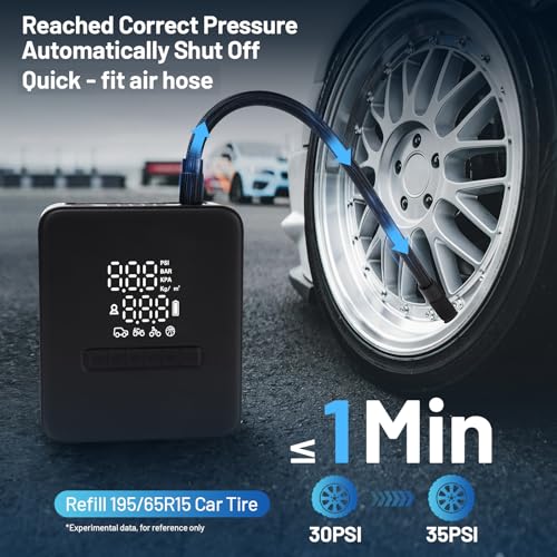 Inflador de neumáticos de coche Compresor de aire portátil