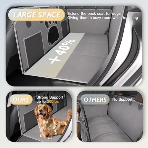 TOOLIOM Funda de asiento de automóvil para perro, parte infe