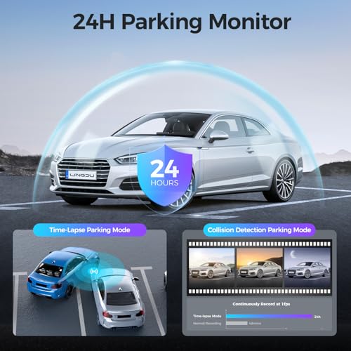 AM100 5G WiFi Dash Cam frontal, cámara de tablero 4K para au