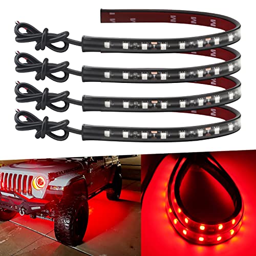 Keiurot Tira de luz LED de 12 V, 12.6 in, impermeable, tiras