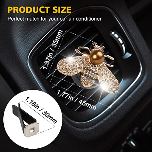 Car Bling Bee Clips de ventilación de aire oro+oro