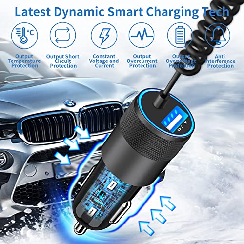 【MFi Certified】iPhone Car Charger Fast Charging, Caiinei 4.8