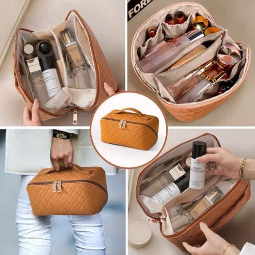 Bolsa de maquillaje de viaje de 2 piezas, bolsas de cosmétic