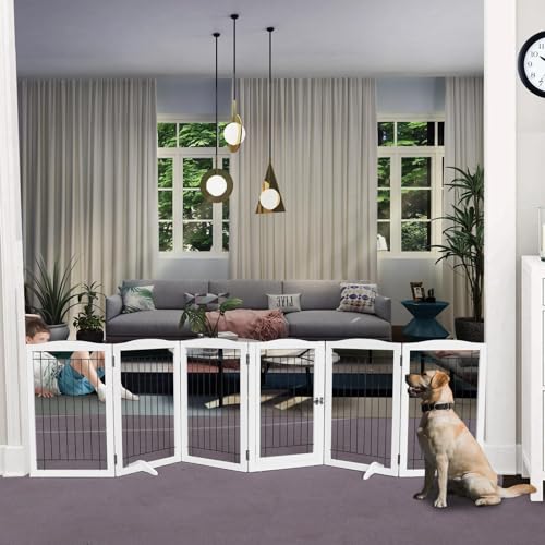 ZJSF Puerta para perros con puerta para interiores, puertas,