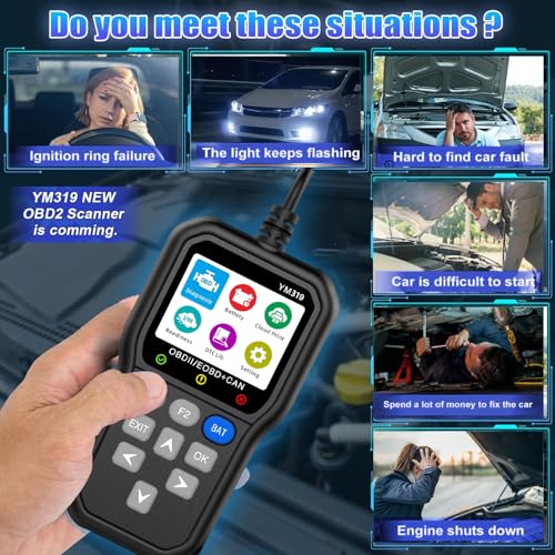 OBD2 escáner Cloud Print y batería Probador herramienta de d