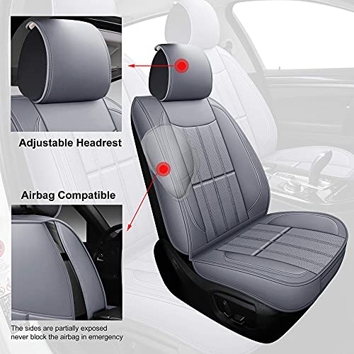 AOOG - Fundas de cuero sintético para asientos de auto, fund
