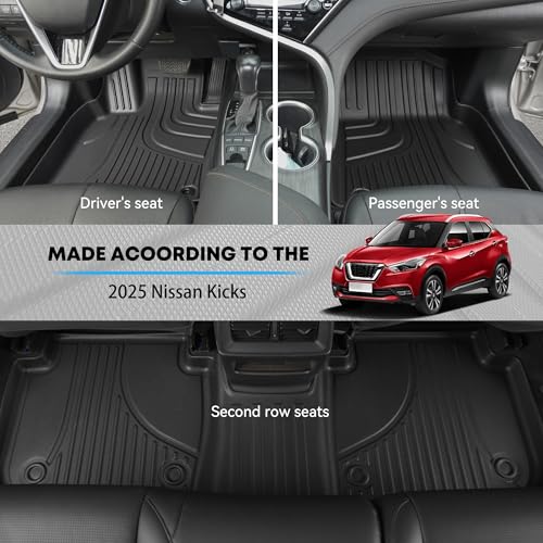 Floor Mats for 2025 Nissan Kicks Car Mats for All Weather Pr