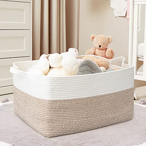 ZLG Cesta de almacenamiento rectangular extra grande de 72 litros, ces