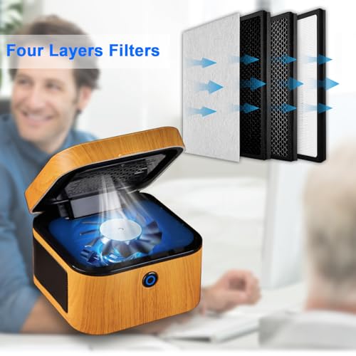 SHD Cenicero multifuncional sin humo, cenicero con filtro HE