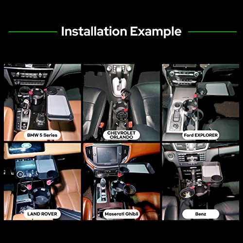 Adaptador expansor triple para portavasos de automóvil con b
