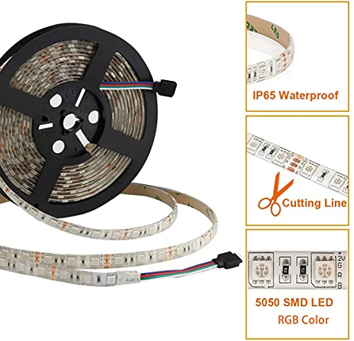 SUPERNIGHT (TM) 16.4ft (5M) 5050 300LEDs/pc RGB multicolor i