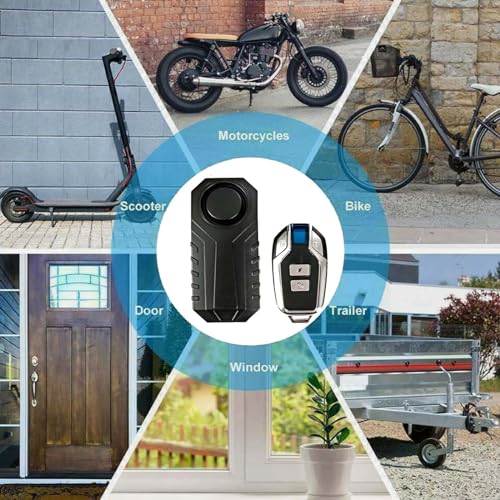 Alarma de bicicleta antirrobo con control remoto, 113dB inal