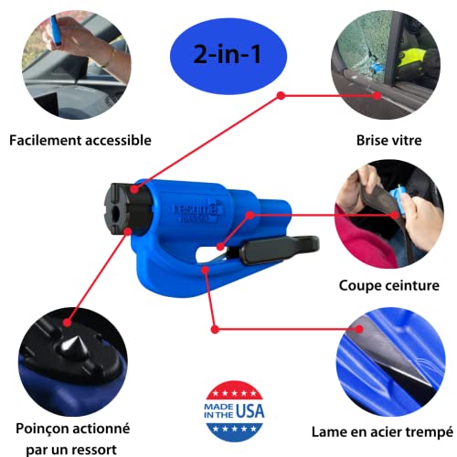 resqme Herramienta de escape de coche con llavero de emergen
