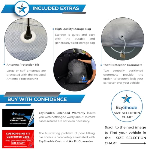 EzyShade - Funda de 10 capas para camioneta, impermeable, pa