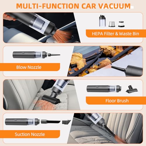 Mini aspiradora inalámbrica para automóvil de alta potencia