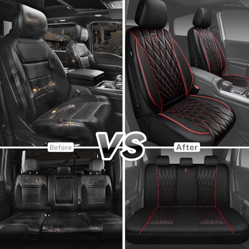 CAR PASS Piping - Juego completo de fundas de asiento de cue