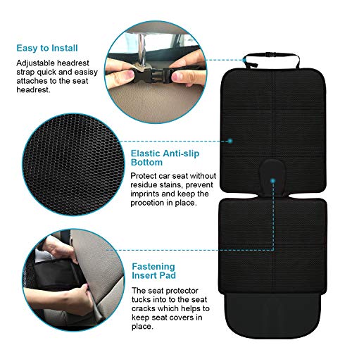 Protector de asiento de automóvil para niños, bebés, mascota