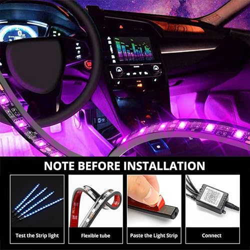 Luces LED inteligentes para automóvil, luces interiores inte