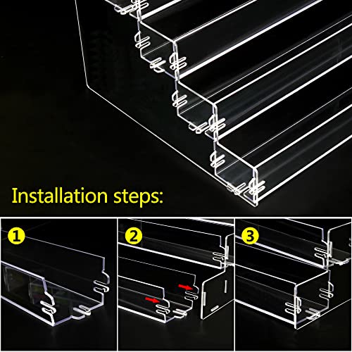 Organizador de lentes de sol de 5 niveles, soporte acrílico