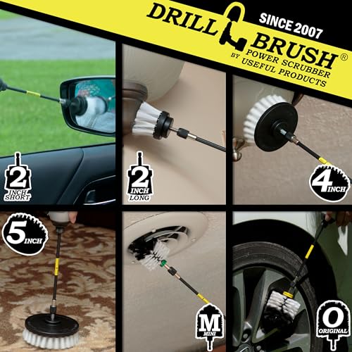 Kit de limpieza de Drill Brush, cepillos con conector para t