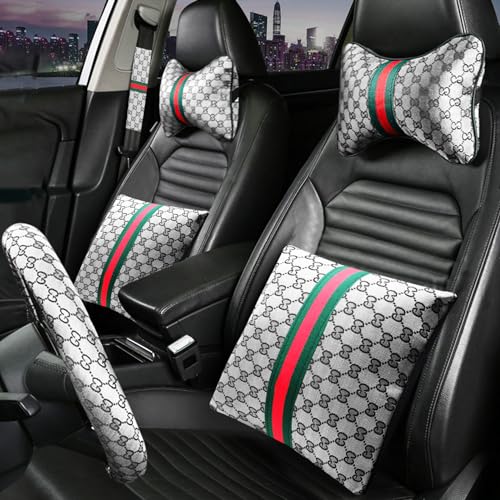 Juego de 7 fundas para volante para mujer, accesorios de aut
