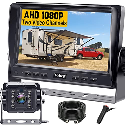 Cámara de respaldo para autocaravana HD 1080P 7 pulgadas, ki