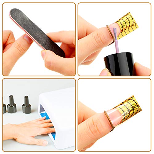 20 piezas de extensión de uñas reutilizables, protector de p