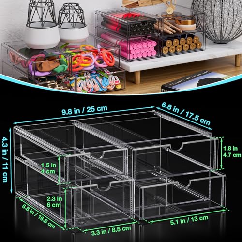 Noverlife Organizador de accesorios acrílicos para el cabell