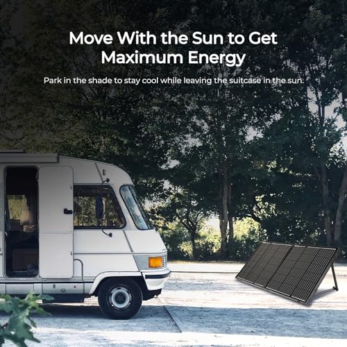 Renogy - Panel solar portátil plegable de 100W 12V monocrist