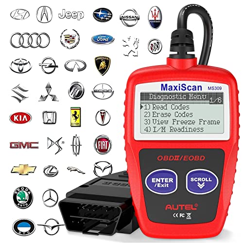 Autel Escáner OBD2 MS309 Lector universal de código de falla