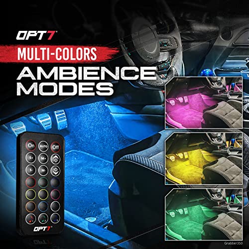 OPT7 Aura - Luces interiores de coche con control remoto, ca