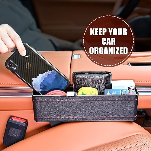 Car Side Seat Gap Filler, 2 Pack Multifunctional Car Seat Or