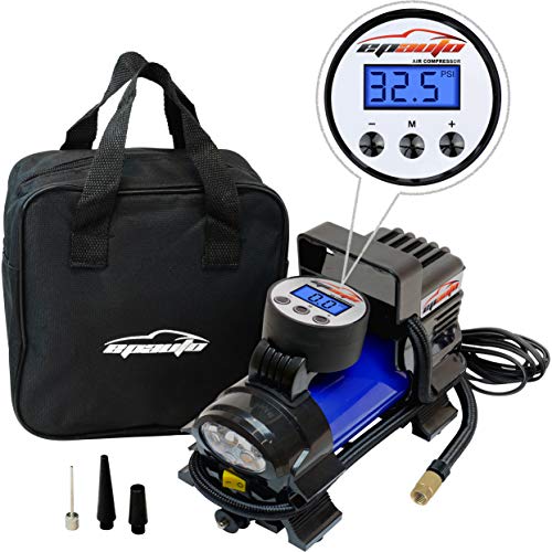 EPAuto - Bomba de compresor de aire portátil de 12 V de CC,